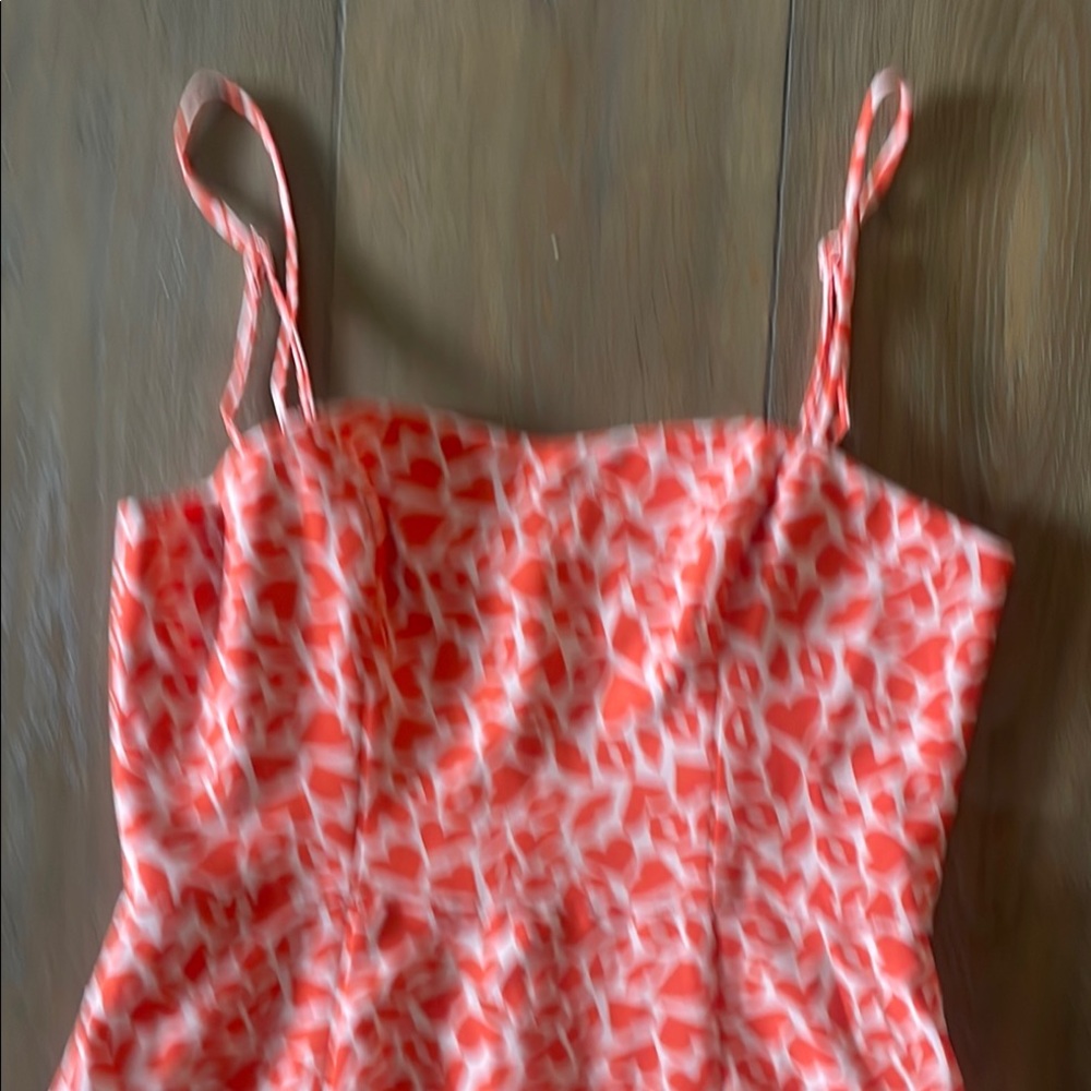 French Connection Orange Patterned Mini Dress-Siz… - image 3